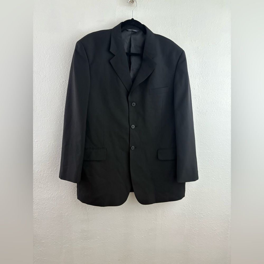 Effetti hand tailored black blazer size 44R